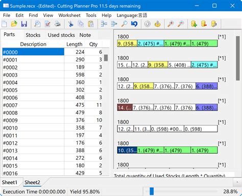 steel cut list optimizer